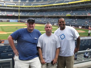 With my brother and best friend at Yankee Stadium in September 2011.